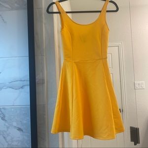 H&M - Divided brand - Bright yellow skater dress - never worn.